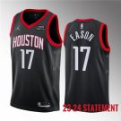 Men's Houston Rockets #17 Tari Eason Black 2023 Statement Edition Stitched Basketball Jersey