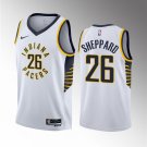 Men's Indiana Pacers #26 Ben Sheppard White 2023 Draft Association Edition Stitched Jersey