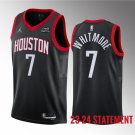 Men's Houston Rockets #7 Cam Whitmore Black 2023 Draft Statement Edition Stitched Basketball Jersey