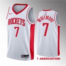 Men's Houston Rockets #7 Cam Whitmore White 2023 Draft Association Edition Stitched Jersey