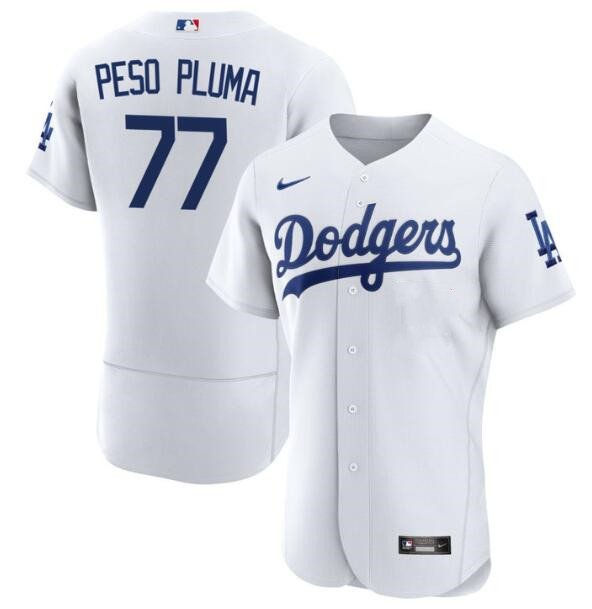 MLB Dodgers 7 Julio Urias White Mexico Flexbase Men Jersey