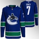 Vancouver Canucks #7 Carson Soucy Blue Stitched Hockey Jersey