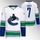Vancouver Canucks #7 Carson Soucy White Stitched Hockey Jersey
