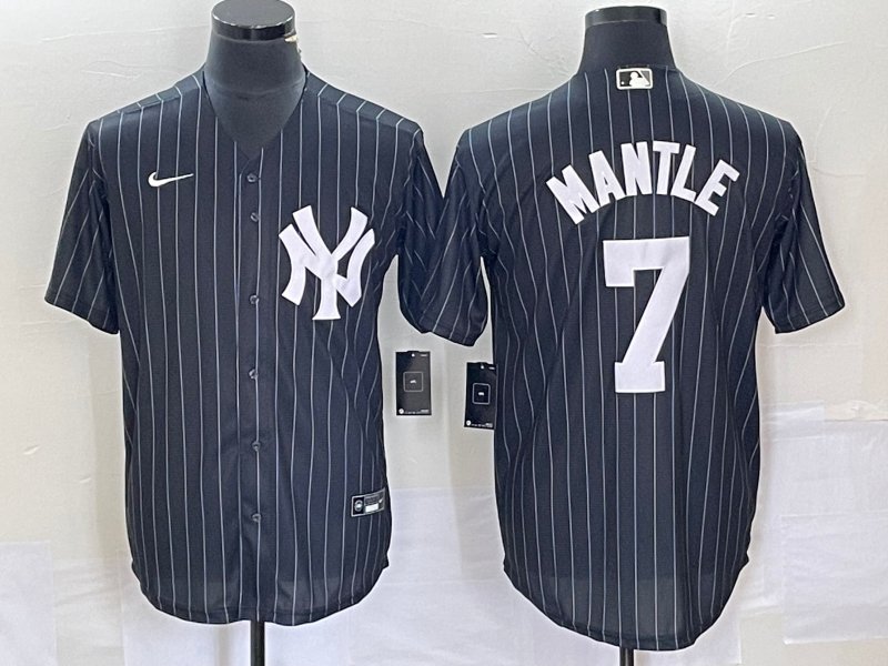 New York Yankees Mickey Mantle #7 Authentic MLB Majestic Cool Base Jersey  •Sz 54