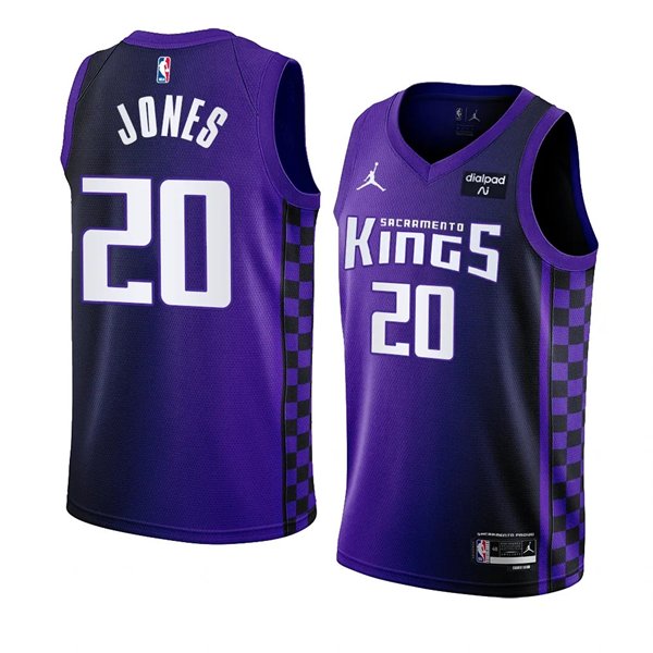 Sacramento Kings #20 Colby Jones Purple 2023/24 Statement Edition ...