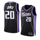 Men's Sacramento Kings #20 Colby Jones Black 2023/24 Icon Edition Swingman Stitched Jersey