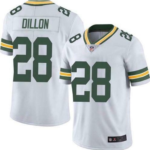 Green Bay Packers A.J. Dillon 28 White Vapor Limited Jersey - Bluefink