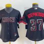 Cincinnati Reds #37 Tyler Stephenson Black 2023 City Connect Stitched Baseball Jersey