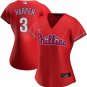 Philadelphia Phillies #3 Bryce Harper Red Cool Base Stitched Baseball Jersey