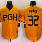 Pittsburgh Pirates #32 Henry Davis Gold 2023 City Connect Stitched Baseball Jersey