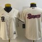 Texas Rangers Cream Team Big Logo 2023 City Connect Cool Base Stitched Baseball Jersey