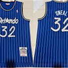 Men's Orlando Magic #32 Shaquille O'Neal Blue Stitched Basketball Jersey