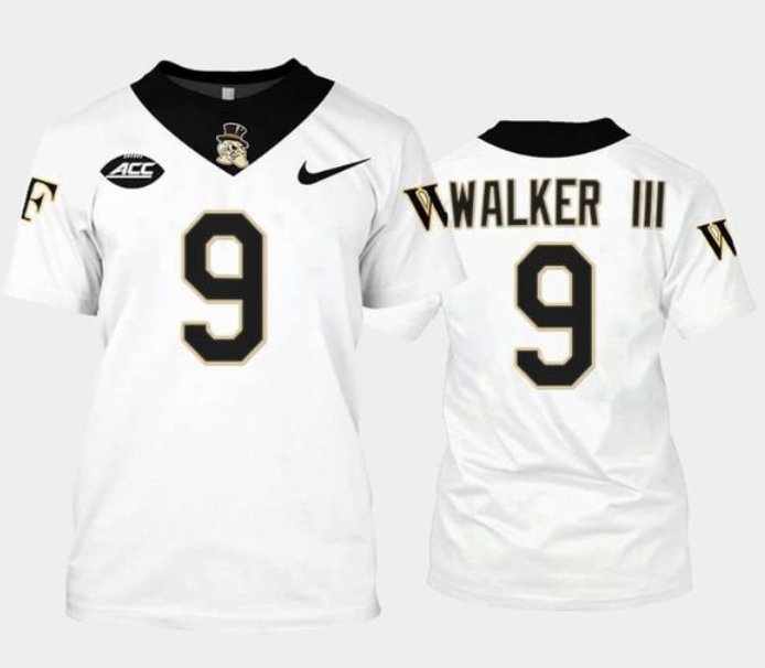 Custom Men's Wake Forest Demon Deacons White Stitched Football Jersey