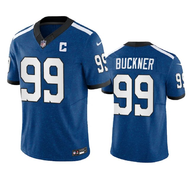 Indianapolis Colts #99 DeForest Buckner Royal 2023 F.U.S.E. Indiana ...