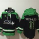 Men's Seattle Seahawks #11 Jaxon Smith-Njigba Black Ageless Must-Have Lace-Up Pullover Hoodie Jersey