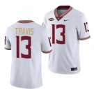 Men's Florida State Seminoles #13 Jordan Travis White Stitched College Football Jersey