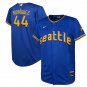 Seattle Mariners #44 Julio Rodriguez Royal 2023 City Connect Stitched Baseball Jersey