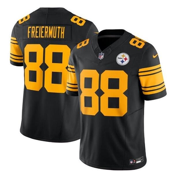 Pittsburgh Steelers #88 Pat Freiermuth Black 2023 F.U.S.E. Vapor Color ...