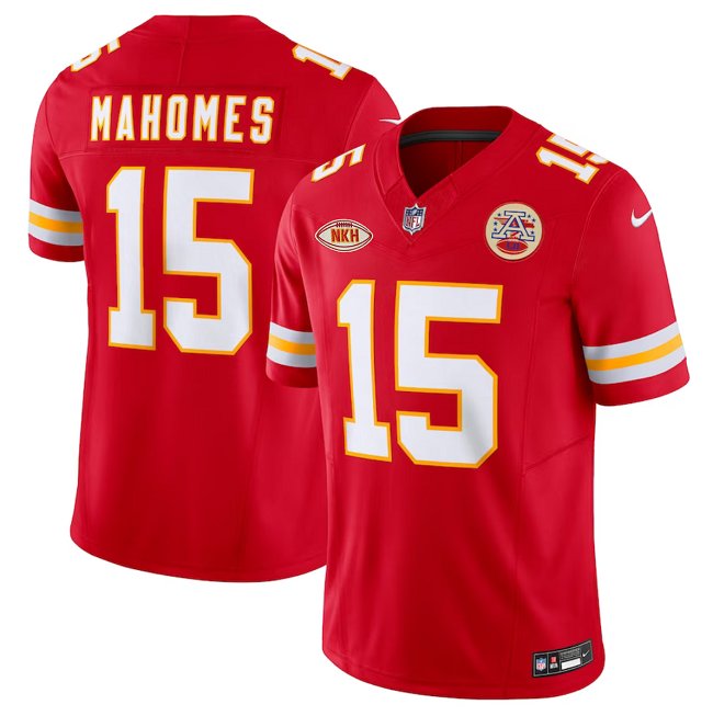 Kansas City Chiefs #15 Patrick Mahomes Red 2023 F.U.S.E. With 