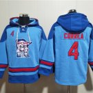 Men's Minnesota Twins #4 Carlos Correa Blue Ageless Must-Have Lace-Up Pullover Hoodie Jersey