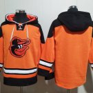 Men's Baltimore Orioles Blank Orange Ageless Must-Have Lace-Up Pullover Hoodie Jersey