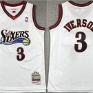 Philadelphia 76ers #3 Allen Iverson White Stitched Jersey