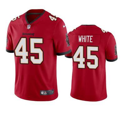 Tampa Bay Buccaneers #45 Devin White Red Vapor Untouchable Limited Stitched  Football Jersey