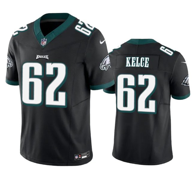 Eagles Jason Kelce Jersey White 62 Men's Elite Vapor Untouchable