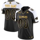 Kansas Jayhawks ACTIVE PLAYER Custom Black/Gold 2023 F.U.S.E. Vapor Limited Stitched Jersey
