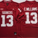 Men's Oklahoma Sooners #13 C.WILLIAMS Red Stitched College Football Jersey