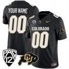 Men's Colorado Buffaloes Active Player Custom Black 2023 F.U.S.E. Stitched Football Jersey