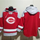 Men's Cincinnati Reds Blank Red Ageless Must-Have Lace-Up Pullover Hoodie