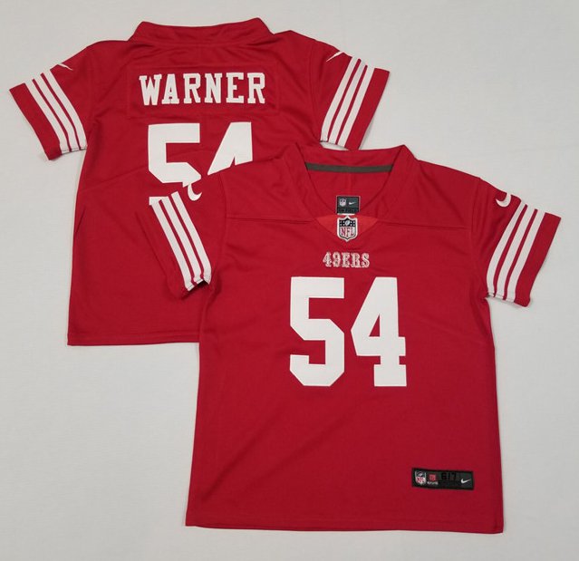 Nike 49ers 54 Fred Warner Red Vapor Untouchable Limited Men Jersey