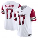 Commanders #17 Terry McLaurin White 2023 F.U.S.E. C Patch Vapor Limited Stitched Football Jersey
