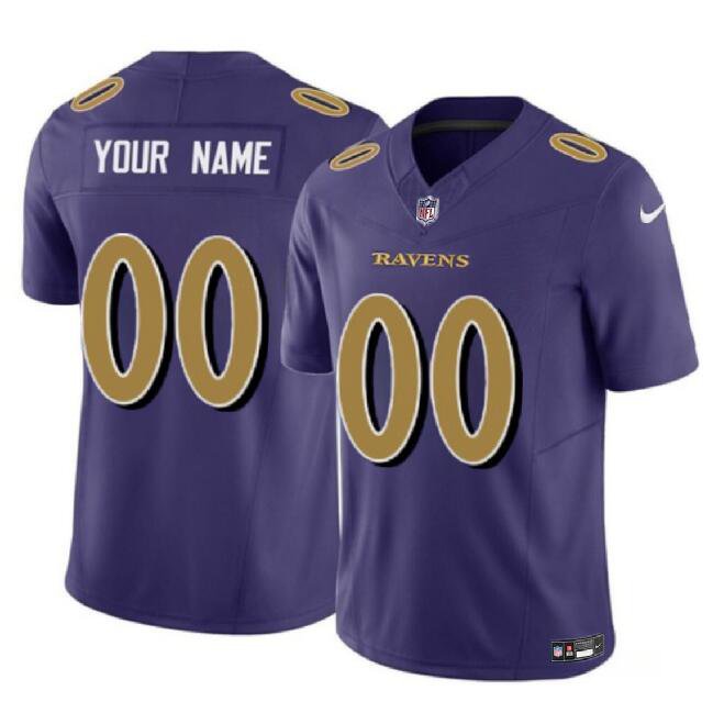 Custom Baltimore Ravens Purple 2023 F.U.S.E Alternate Color Rush ...