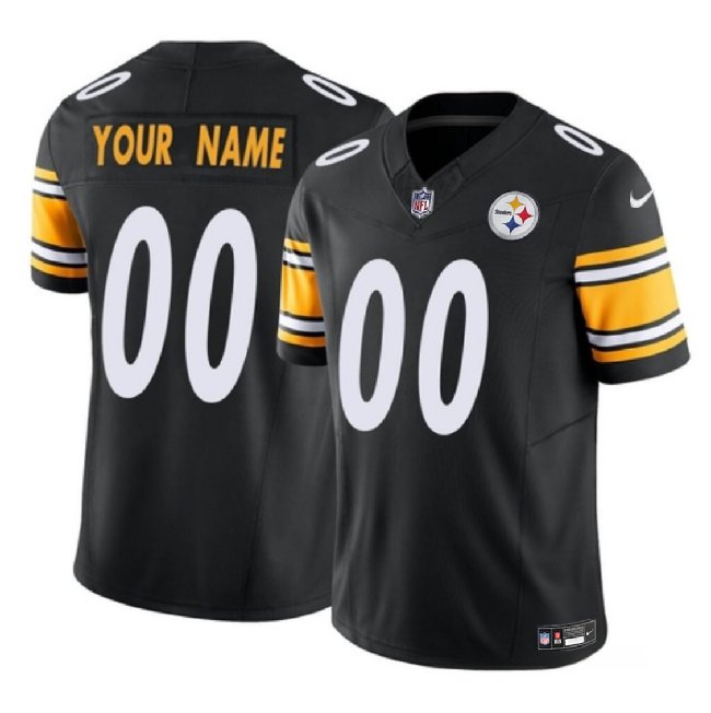 Custom Pittsburgh Steelers Black 2023 F.U.S.E Alternate Vapor ...