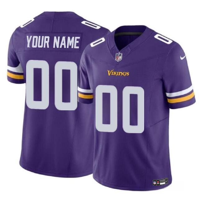 Minnesota Vikings Active Player Custom Purple 2023 F.U.S.E. Vapor ...