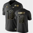 Men’s Georgia Bulldogs #13 Stetson Bennett Black Gold College Football Stitched Jersey