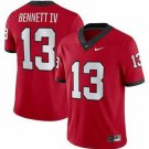 Men’s Georgia Bulldogs #13 Stetson Bennett Red College Football Stitched Jersey
