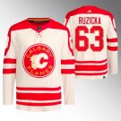 Calgary Flames #63 Adam Ruzicka 2023 Cream Classic Primegreen Stitched Hockey Jersey