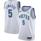 Men's Minnesota Timberwolves #5 Anthony Edwards White 2023/24 Classic Edition Stitched Jersey