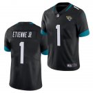 Jacksonville Jaguars #1 Travis Etienne JR Black Vapor Untouchable Limited Stitched Jersey