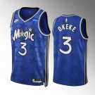 Men's Orlando Magic #3 Chuma Okeke Blue 2023/24 Classic Edition Stitched Basketball Jersey