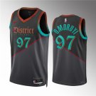Men's Washington Wizards #97 Eugene Omoruyi Black 2023/24 City Edition Stitched Basketball Jersey