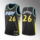 Men's Indiana Pacers #26 Ben Sheppard Black 2023/24 City Edition Stitched Basketball Jersey
