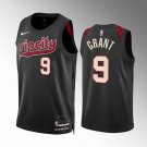 Men's Portland Trail Blazers #9 Jerami Grant Black 2023/24 City Edition Stitched Basketball Jersey