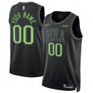 Custom Men's New Orleans Pelicans 2023/24 Black City Edition Stitched Basketball Jersey