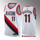 Men's Portland Trail Blazers #11 Malcolm Brogdon White Association Edition Stitched Jersey