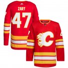 Calgary Flames #47 Connor Zary Red Stitched Hockey Jersey