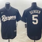 Texas Rangers #5 Corey Seager Black Cool Base Stitched Baseball Jersey